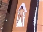 Vizinha pelada tomando sol na varanda, que flagra!